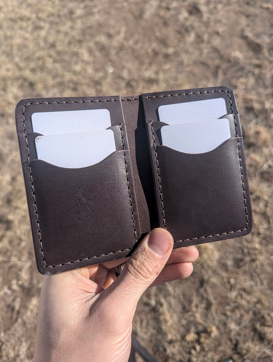 Vertical Wallet - English Bridle