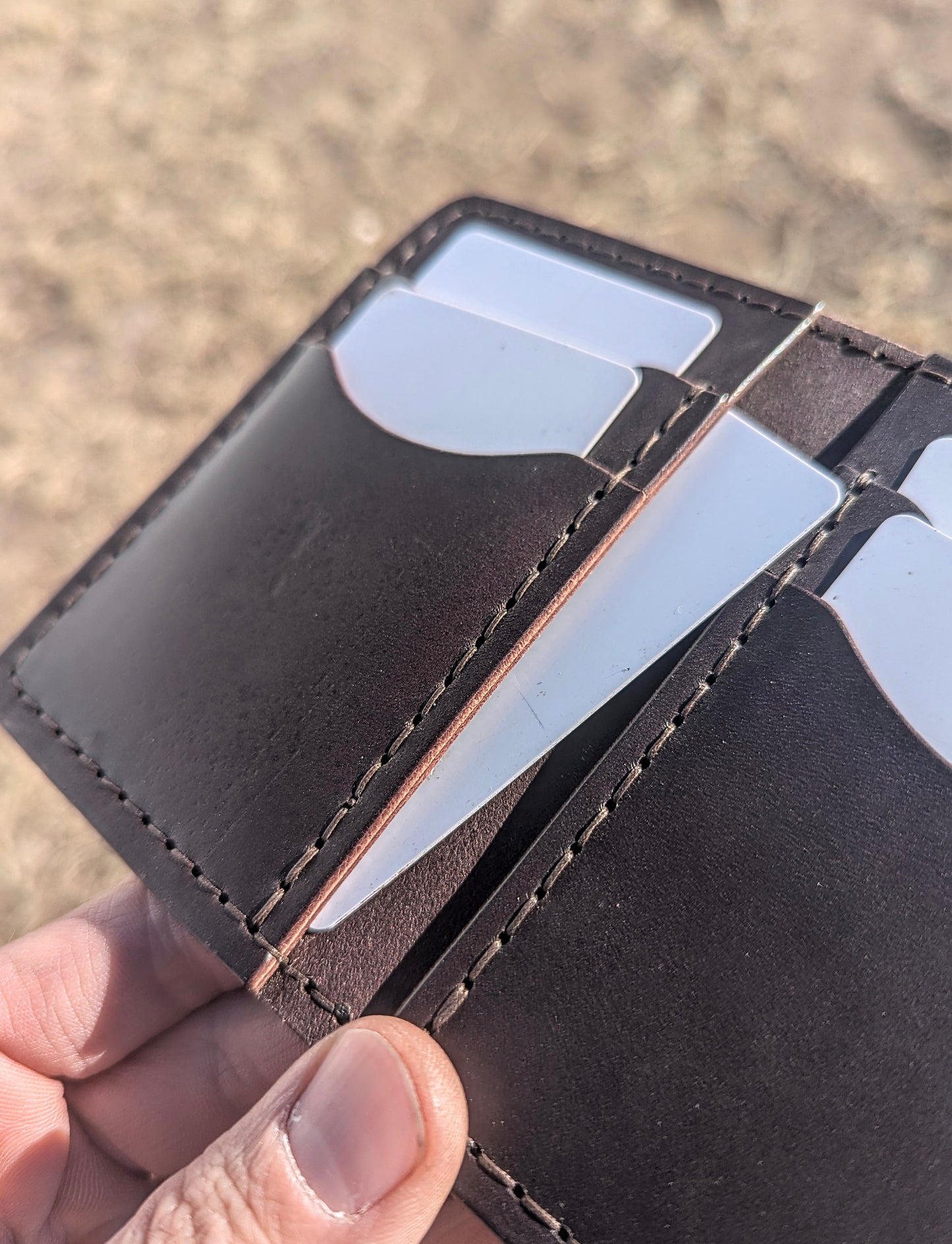 Vertical Wallet - English Bridle